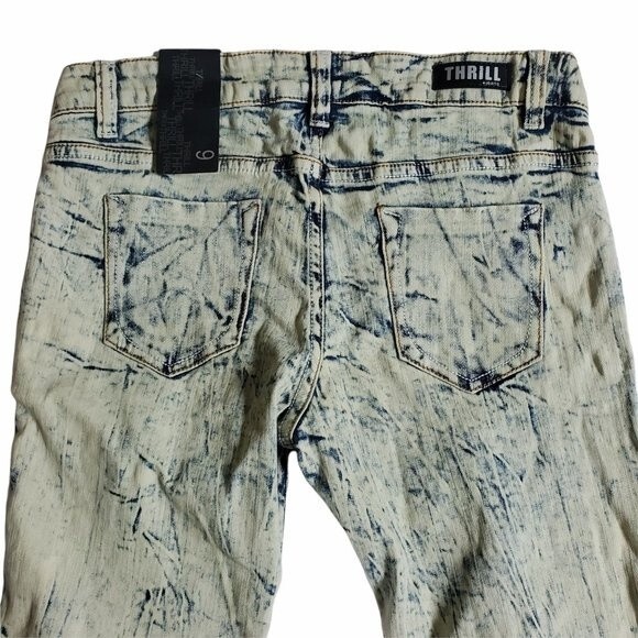 Thrill The Collection Skinny Acid Wash Jeans sz 9 - Picture 4 of 12